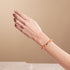 Orange Orchid | .925 Sterling Silver | Firefly Glass Blossom Bracelet